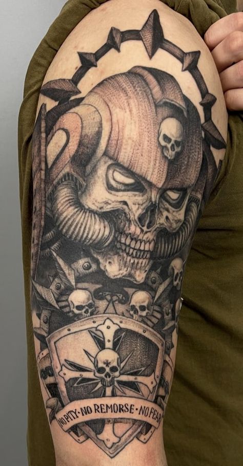 40k Tattoo Ideas, Warhammer 40k Tattoo Sleeve, Black Templars 40k Tattoo, Adeptus Mechanicus Tattoo, Warhammer 40k Tattoo Symbols, Warhammer 40k Symbols, Wh40k Tattoo, Space Marine Tattoo, Warhammer Tattoo Ideas