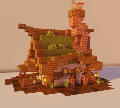 Small House Designs Minecraft, Cute Minecraft Forest Builds, Small Enchantment House Minecraft, Small Decor Minecraft, Very Small Minecraft House, Small Spruce Minecraft House, Minecraft Cottage Spruce, Dark Oak Forest Cottage Minecraft, Minecraft Elf House Ideas