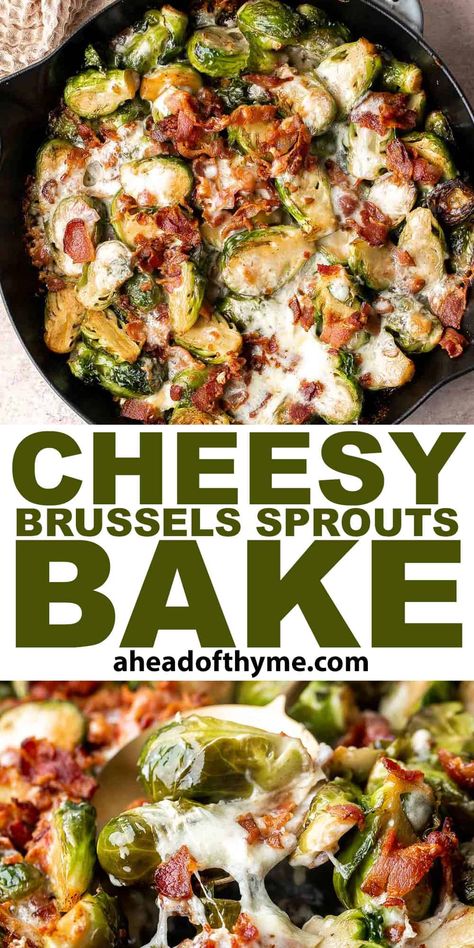 Cheesy Brussels Sprouts Bake Creamy Cheesy Brussel Sprouts, Cheesey Brussel Sprout Bake, Brussel Sprout Recipes With Bacon And Feta Cheese, Cheese Bacon Brussel Sprouts, Oven Roasted Brussel Sprouts With Bacon Garlic And Parmsean Cheese, Brussels Sprouts With Bacon Recipe, Baked Feta Brussel Sprouts, Brussel Sprouts With Cheese, Brussel Spouts And Bacon