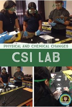 Physical And Chemical Changes, Chemical And Physical Changes, Middle School Science Classroom, Science Camp, 7th Grade Science, Lab Activities, Teaching Chemistry, Science Club, 8th Grade Science