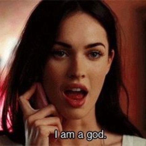 @morucorrales Jennifer's Body Aesthetic, I Am A God, Memes Girl, Меган Фокс, Jennifer's Body, Film Quotes, A God, Megan Fox, The Villain