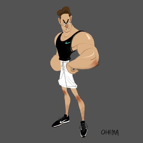 Cartoon Tutorial, Cartoon Body, Pop Illustration, Muscle Man, Illustration Doodle, Drawing Cartoon Characters, Strong Character, 캐릭터 드로잉, Character Design Animation