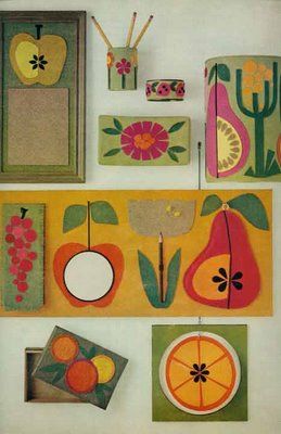 vintage felt fruit shapes 1960s Crafts, 1970s Crafts, Felt Illustration, Retro Fabric Patterns, Up Cupcakes, Fruit Images, Fruit Shapes, Felt Fruit, Retro Fruit