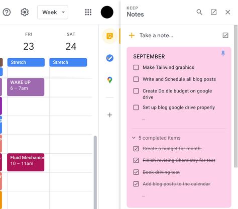 Google Keep Templates, Aesthetic Google Calender, Google Calendar Categories, Google Calendar Ideas, Google Calendar Aesthetic, Onenote Planner, Google Training, Planning Aesthetic, Minimal Planner