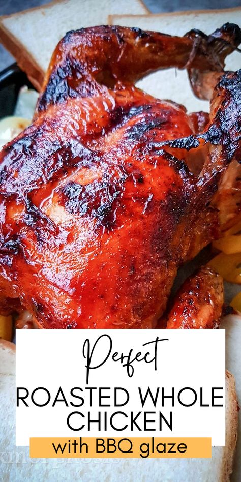 Roast Bbq Chicken, Oven Roasted Barbecue Chicken, Whole Barbeque Chicken, Recipes For Whole Chicken In Oven, Whole Chicken Recipes Bbq, Whole Bbq Chicken In Oven, Bbq Whole Chicken Grill, Whole Chicken On Bbq, Bbq Roasted Chicken