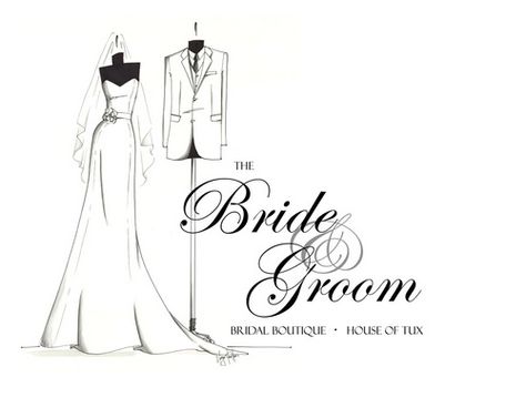 bride and groom Bride And Groom Dress, Good Names, Vintage Bridal Accessories, Boutique House, Boutique Names, Shop Logo Design, Logo Modern, Pretty Prom Dresses, Bridal Salon