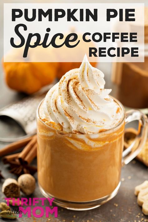 Pumpkin Pie Spice Coffee, Pumpkin Pastries, Coffee Additives, Pumpkin Spice Coffee Recipe, Homemade Pumpkin Spice Coffee, Homemade Starbucks, Pumpkin Spice Latte Recipe, Starbucks Pumpkin Spice Latte, Plat Vegan