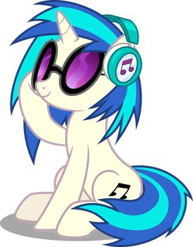 Vector #780 - Vinyl Scratch #6 by DashieSparkle Mlp Stickers, Dj Pon3, Octavia Melody, Background Characters, Vinyl Scratch, Scene Core, Mlp Characters, Mlp Fan Art, Music Stickers