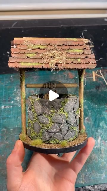 Miniature Model Making on Instagram: "How to make a miniature shovel!! #howto #miniature #reels #tutorial #dig #realistic #handmade" Miniature Decor Diy, Abandoned Well, Miniature Model Making, Halloween Houses, Well Water, Creepy Crawlies, Miniatures Tutorials, Miniature Crafts, Water Well