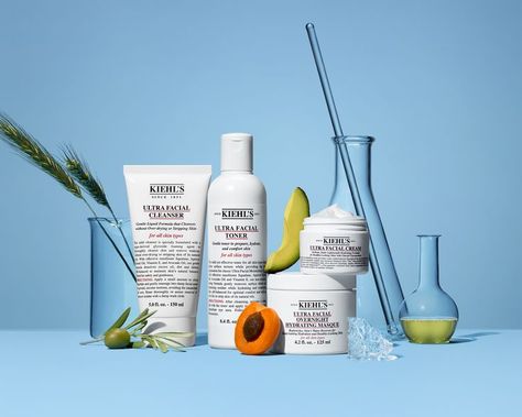 Kiehls Skincare, Creative Photoshoot Ideas, Beauty Products Photography, Beauty Photography, العناية بالبشرة, Facial, Photography, Beauty