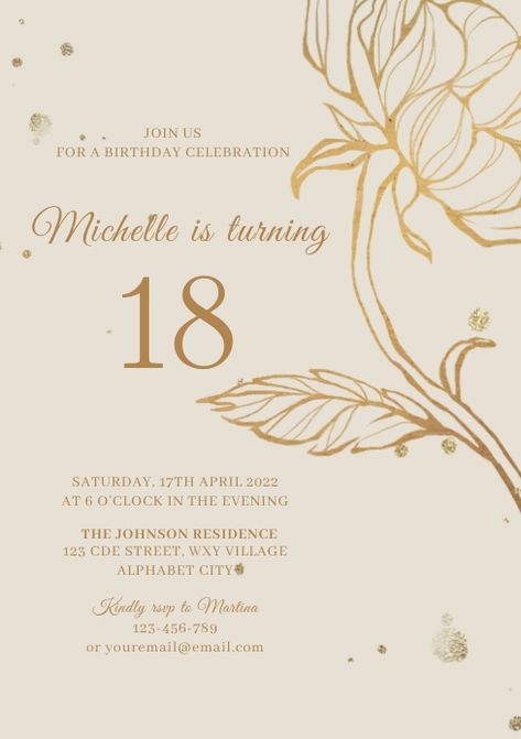 Invitation Card Design For 18th Birthday, Invitation 18th Birthday Design, 18th Birthday Party Invitations Ideas, Invitation Card Design Debut, 18th Debut Invitation Ideas, 18th Birthday Invitation Card Ideas, Invitation Card Design 18th Birthday, Debut Invitation Card, 18th Birthday Invitation Ideas