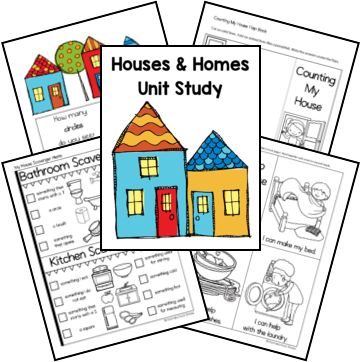 Types Of Homes Preschool, Build A House Preschool Activity, My Home Activities For Preschool, House Activities For Preschool, A House For Hermit Crab, Blossom And Root, The Napping House, Animal Homes, Kindergarten Units