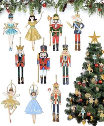 #ad, What You Will Receive: The package contains 10 cute Christmas ornaments, each measuring approximately 4.72 inches in height, to meet your needs for decorating your holiday home. Nutcracker Gifts Ballet, Nutcracker Figures, Nutcracker Christmas Decorations, Mouse King, Ballet Gift, Outdoor Party Decorations, Nutcracker Ornaments, Nutcracker Ballet, Nutcracker Christmas