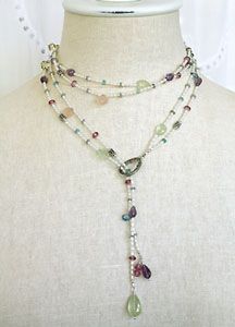 Bead Bee Beading Blog - project ideas, how to make jewelry, make your own jewelry ideas: Gemstone Lariat Necklace Jewellery Homemade, Bead Bee, Gemstone Lariat Necklace, Collar Hippie, Jewellery Shops, Jewerly Making, Make Jewelry, Make Your Own Jewelry, Homemade Jewelry