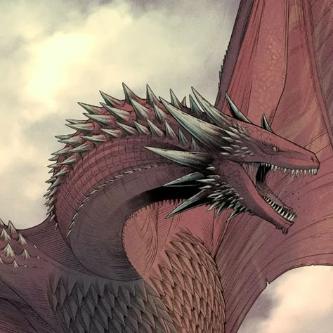 Meleys Dragon Art, Meleys Dragon, Red Queen Art, Meleys The Red Queen, Targaryen Dragons, The Red Queen, Eve Best, Dragon Queen, Game Of Thrones Dragons