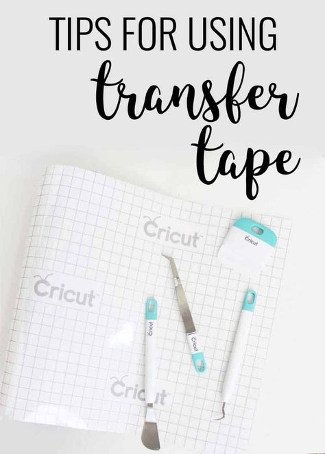 This is an easy tutorial for how to use cricut transfer tape and includes tips for getting the best results! This is so helpful for adhesive vinyl projects! Adhesive Vinyl Projects, Vinyl Craft Projects, Cricut Heat Transfer Vinyl, How To Use Cricut, Projets Cricut, Cricut Projects Beginner, Cricut Craft Room, Diy Cricut, Cricut Tutorials