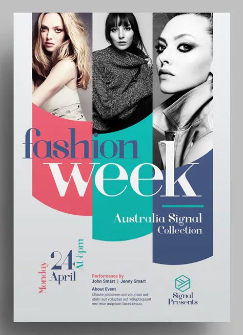 Fashion Exhibition Poster Design, Fashion Magazine Layout Design Creative, Fashion Banner Design Layout, Fashion Banner Design Ideas, Fashion Poster Design Graphics, Fashion Event Poster, Fashion Design Poster, Fashion Flyer Design, Fashion Banner Design