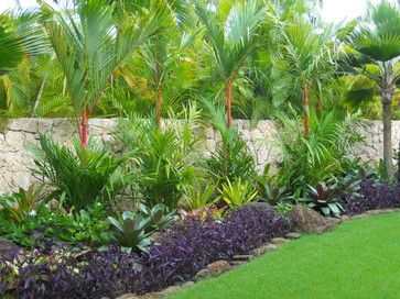 South Florida Tropical Landscaping Ideas | ... tropical - landscape - hawaii - by Loriann Gordon Landscape Architect Tropical Backyard Landscaping, Tropical Landscape Design, Florida Landscaping, Tropical Garden Design, Backyard Garden Layout, Tropical Backyard, Florida Gardening, Coastal Gardens, Backyard Garden Design