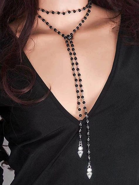 Black Layered Wrap Around Necklaces Bead Necklace Adjustable Beach Chain Jewerly for Women and Girls Long Choker Necklace, Necklaces Bead, Gothic Choker Necklace, Wrap Choker Necklace, Pearl Necklace Choker, White Beaded Necklaces, Layered Choker Necklace, Pearl Necklace Vintage, Black Choker Necklace