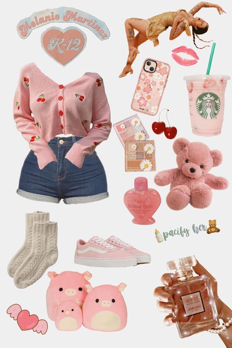 Bubblegumcore Outfits, Bubblegum Pop Aesthetic Outfits, Melanie Martinez Aesthetic Clothes, Bubblegum Core Aesthetic Outfit, Cupidcore Outfits, Melanie Martinez Portals Outfit Ideas, K-12 Inspired Outfits, Melanie Martinez Inspired Outfits K-12, Candy Inspired Outfits