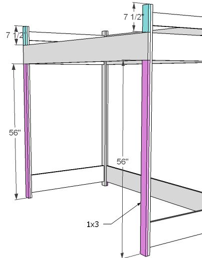 Double Bed Bunk Beds | front filler pieces add your front filler pieces just like you did ... Loft Bed Diy Plans, Build A Loft, Build A Loft Bed, Bookcase Plans, A Loft Bed, Bunk Bed Plans, Loft Bed Plans, Diy Loft Bed, Diy Bunk Bed