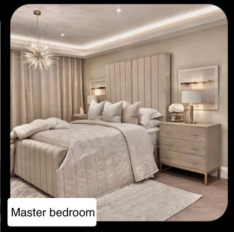 Penyimpanan Makeup, تصميم داخلي فاخر, Room Makeover Bedroom, Upholstered Bed, Room Inspiration Bedroom, Bedroom Inspo, Design Case, Luxurious Bedrooms, Luxury Bedding