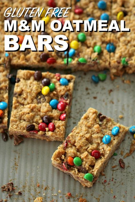 Cookie Bars Gluten Free, Oatmeal Cookie Bars Recipes, Oats Peanut Butter, Bars Gluten Free, Oatmeal Cookie Bars, Bread Pudding With Apples, Gluten Free Meal Plan, Cookie Brownie Recipe, Chocolate Oatmeal Cookies