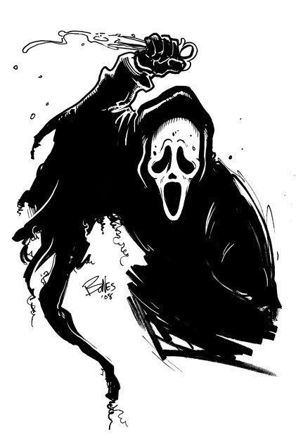 Ghostface Ghost Face Killah, Ghostface Tattoo Design, Ghostface Tattoo, Horror Movie Tattoos, Horror Drawing, Ghostface Scream, Movie Tattoos, Slasher Movies, Horror Movie Icons