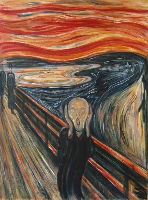 Munch Scream, فنسنت فان جوخ, Famous Art Paintings, Scream Art, Istoria Artei, Rennaissance Art, Arte Van Gogh, The Scream, Kunst Inspiration