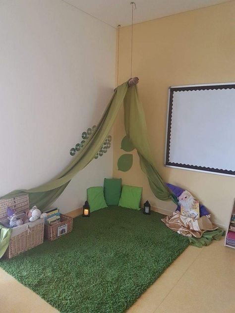 Childcare Rooms, Decoration Creche, Book Area, Reggio Inspired Classrooms, Diy Playroom, Preschool Rooms, Toddler Classroom, Reading Area, Sensory Room