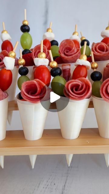 Nicole Kendrick on Instagram: "Comment the word “cones” to get this full recipe, delivered directly to your inbox with the link to these cones! 
These charcuterie cones are so much fun and perfect for any get together! With Memorial Day and the 4th of July coming up these are a must try! you can find the full recipe on my website www.goldengracekitchen.com just search charcuterie cones or you can Google Golden and Grace kitchen charcuterie cones. You will find the link to the cones and tray there as well.

#charcuterie #charcuteriecones #charcuteriecups #charcuterieboard #glutenfree" Charcuterie Cones Ideas, Cone Charcuterie, Charcuterie Cones, Charcuterie Trays, Charcuterie Cups, Charcuterie Recipes, 4th Of July Party, Busy Bee, Charcuterie Boards