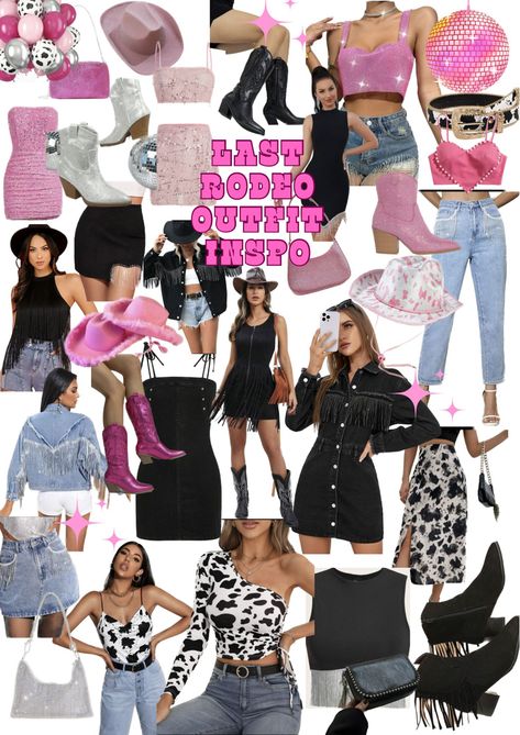 Western Bachelorette Party Outfits, Bachelorette Party Outfit Themes, Cowgirl Party Outfit, Bachelorette Last Rodeo, Nashville Bachelorette Party Outfit, Cowgirl Bachelorette Party Outfits, Bachelorette Outfit Themes, Lingerie Bachelorette, Hen Party Outfits