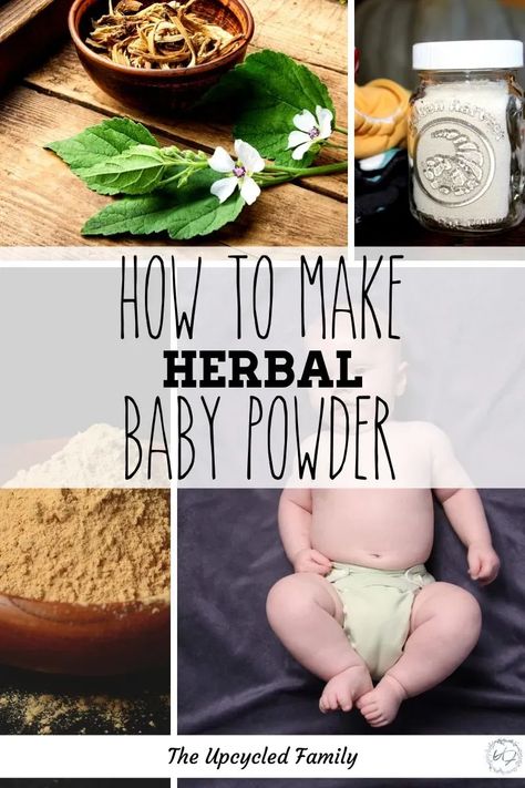 Don't like the ingredients in baby powder? Easy to make homemade HERBAL baby powder. How to make this soothing herbal baby powder. Talc-free baby powder recipe #babypowder #diybabypowder #howtomakebabypowder #naturalbabypowder #homemadebabypowder #herbalbabypowder Diy Baby Powder, Baby Remedies, Healty Dinner, Baby Care Products, Herbal Recipes, Natural Health Care, Powder Recipe, Herbs For Health, Healthy Mom