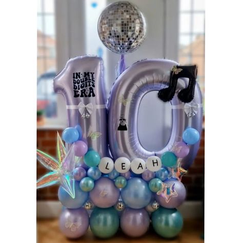 🪩 🎤 S W I F T I E 🎤 🪩 #balloons #southamptonbusiness #southamptonballoons #personalised #southampton #hampshirebusiness #balloon #hampshire #hampshireballoons #swift #taylorswift #swifties #swift #balloonstack #balloondecor #balloondecoration #butterfly #birthday #birtbdaygirl #disco #iridescent Taylor Swift Balloons, Disco Balloon Garland, Balloon Stack, Galaxy Birthday, Balloon Ideas, 10th Birthday Parties, Butterfly Birthday, Number Balloons, Balloon Bouquet