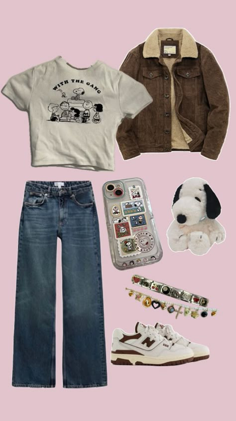 Ghibli Inspired Outfits, Snoopy Outfit, Aethstetic Clothes, F1 Clothes, Outfits Calor, Degree Outfit, Lauren Core, Grad Fits, Basic Outfit Ideas