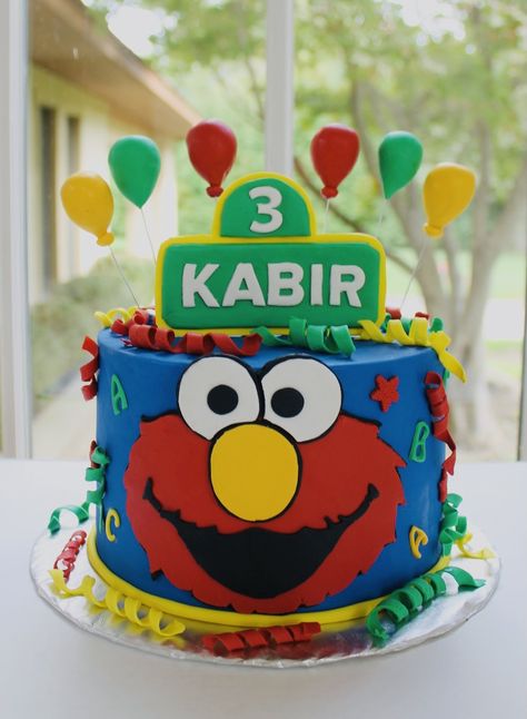 Elmo Smash Cake, Elmo Birthday Cake, 1st Birthday Princess, Elmo Cake, Cake Buttercream, 2 Birthday Cake, Elmo Birthday, First Birthday Party Themes, Birthday Princess