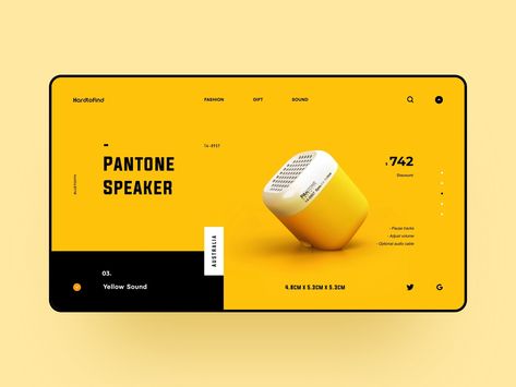 Pantone Speaker by Strive #landingpage #webdesign #webdesigninspiration Speaker Website, Screen Cards, Website Banner Design, Super Hero Outfits, Speaker Design, Website Banner, Web Layout, Website Inspiration, Ui Kit