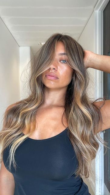 Brunette Few Highlights, Long Light Brunette Hair With Highlights, 10wg Shades Eq, Light Brown Hair With Subtle Money Piece, Bronde Balayage Olive Skin, Blonde Or Brown Hair, Bronde Balayage Dark Hair, Blonde In Dark Brown Hair, Brown But Blonde Hair