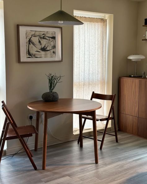 Finally upgraded our dining table to suit the space. This was the one thing we struggled to replace and the IKEA Docksta (which was supposed to be a temporary solution) stayed with us for years. We ended up picking one that’s very similar but easy to put away if we need to. What took the longest time was picking the colour of the wood. Initially we wanted to go with something much darker like our new accent tables but we went with a something that’s similar to our chairs but not an exact ma... Ikea Docksta, Walnut Dining Table, Accent Tables, The Colour, The Space, Accent Table, We Need, The One, Dining Table