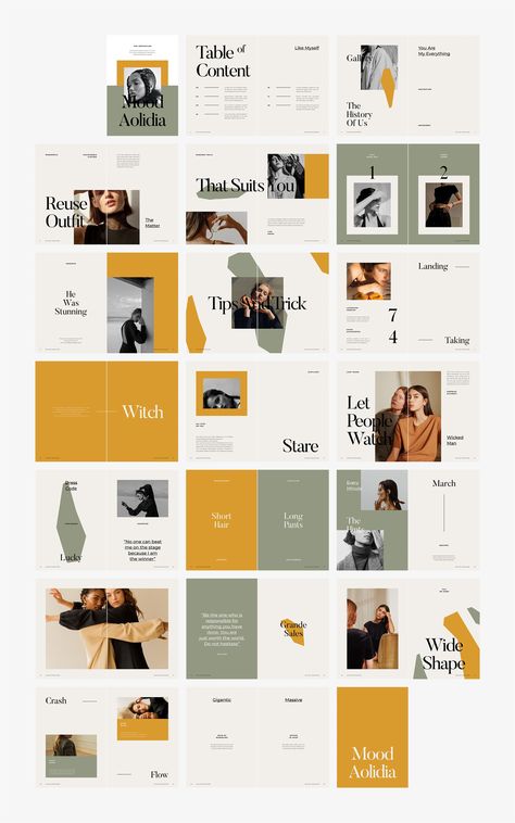 Product Lookbook Design, 4 Image Layout, Typesetting Design Layout, Trend Report Layout, Product Lookbook, Editorial Lookbook, Report Layout, Lookbook Layout, Indesign Layout