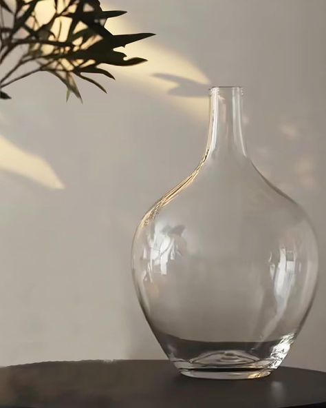 Floor Glass Vase, Vase For Pampas, Extra Large Vase, Vase For Living Room, Dresser Decor Bedroom, Floor Vase Decor, Glass Floor Vase, Large Glass Vase, Glass Vase Decor