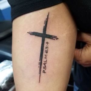 Ken Tattoo, Cool Cross Tattoos, Punisher Tattoo, Christian Cross Tattoos, Unique Cross Tattoos, Tato Salib, Simple Cross Tattoo, Scripture Tattoos, Cross Tattoos For Women