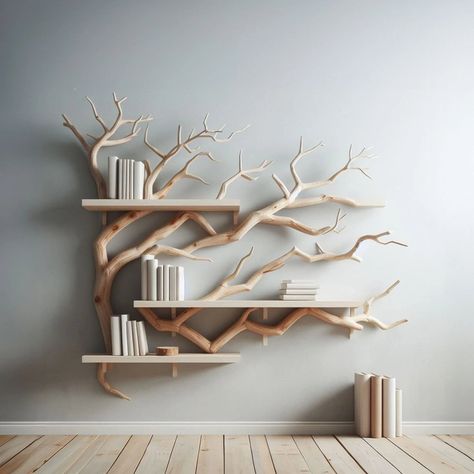 Shop on Etsy We are delighted to present our exquisite collection of unique floating tree branch tables, which are the ideal combination of functional craftsmanship and nature-inspired design. course. These natural floating shelves, handcrafted from tree branches, add a rustic chic feel to any area. Using only the finest natural wood, each tree branch shelf is meticulously constructed to highlight the distinctive textures and patterns found on the actual tree branches. Each floating shelf is a u Standing Corner Shelf, Tree Bookcase, Floating Books, Rustic Bookcase, Floating Bookshelf, Tree Bookshelf, Corner Wall Shelves, Low Bookcase, Bookcase Wall