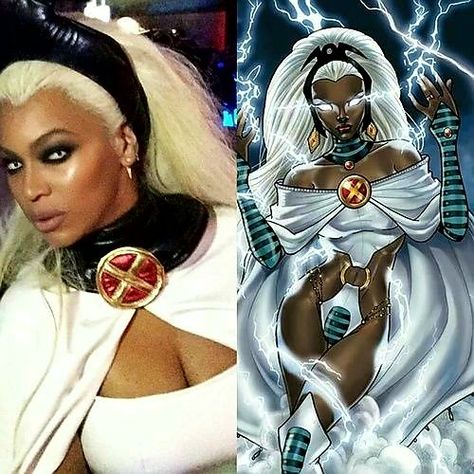 Storm Storm Costume Black Women, Storm Halloween Costume, Storm Superhero, Halloween Costumes 2015, Storm Costume, Storm Cosplay, Halloween Costumes Aesthetic, Black Cosplayers, 2015 Halloween Costumes