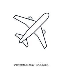 Airplane Outline Images, Stock Photos & Vectors | Shutterstock Airplane Drawing Cute, Small Plane Drawing, Plane Outline Tattoo, How To Draw An Airplane Easy, Aeroplane Drawing Easy, Airplane Outline Tattoo, Cute Airplane Drawing, How To Draw An Airplane, How To Draw Airplane