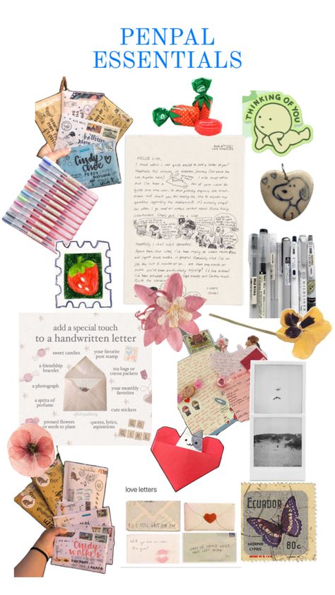 penpal starter kit Pen Pal Gifts Care Packages, Things To Send Pen Pal, Things To Send To Penpal, Penpal Questionnaire, Pen Pal Ideas For Adults, Penpal Aesthetic Ideas, Penpal Ideas Letters Inspiration, Pen Pal Questions, Aesthetic Penpal Ideas