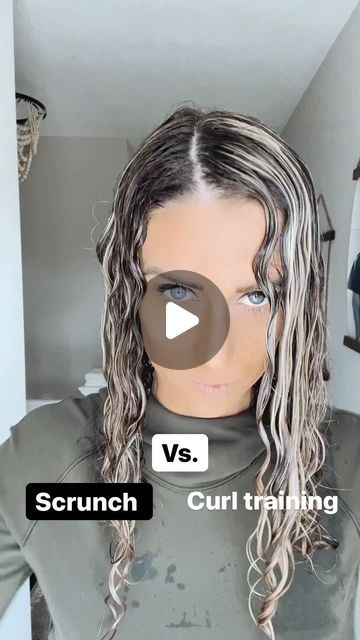 Tara Bohm on Instagram: "Curl scrunching vs curl training... which one works better?

I think the video will clear this RIGHT up, but let's break it down a little. ⤵️

First up, these are two different techniques with two VERY different results. 

When you train the curls, you’re allowing the hair to absorb moisture and for uniformity to take better place. This leads to better health and shape of the overall curl pattern. In my experience, I can go dayssss without having to wash or refresh just from taking the extra time to curl train!

When you scrunch and go, you allow the curl to be squeezed. This gives less definition but rather a loosely/ kinked curl.

If your goal is seeing more of those separate curls and definition (and better moisture)... I think the difference is pretty clear!! ? Hair Scrunching Tips, How To Get Natural Looking Curls, How To Stretch Your Curls, Curl Talk Routine, How To Get Straight Hair Curly, How To Train Your Hair To Be Curly, How To Train Your Curls Natural Hair, How To Train Curls, Curly Hair Training