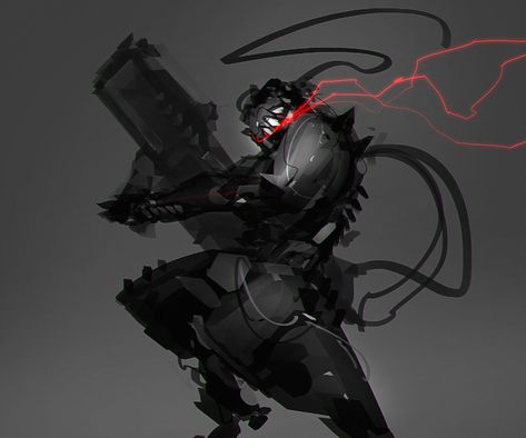 ArtStation - ULysses Destroyer, Benedick Bana Cyborgs Soldier, Hank Madness Combat, Sci Fi Character Design, Cyberpunk Rpg, Futuristic Armor, Cyborgs Art, Sci Fi Design, Alien Character, Madness Combat