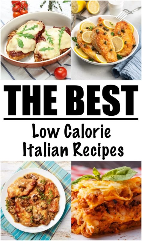 10 Recipes for Italian Food for Healthy Dinners | Lose Weight By Eating Low Calorie Italian Chicken Recipes, Low Fat Italian Recipes, Clean Eating Italian Recipes, Low Cal Italian Recipes, Healthy Italian Food Recipes, Ww Italian Recipes, Healthy Italian Recipes Clean Eating, Weight Watchers Italian Recipes, Easy Healthy Italian Recipes