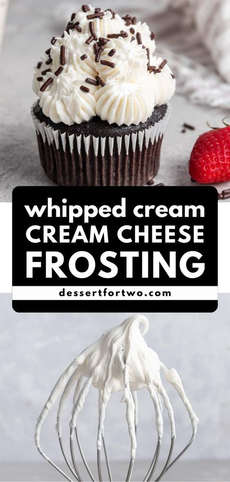 The BEST frosting recipe and the only one you'll ever need! Not only is this Whipped Cream Cheese Frosting fluffy and deliciously creamy, but it is also perfect for piping. Use it for dessert ideas like cakes and cupcakes! Decorate With Cream Cheese Frosting, Whipped Cream Cheese Frosting For Cake, Cooked Cream Cheese Frosting, Whipped Cream Cream Cheese Frosting, Cream Cheese Frosting For Piping, Cream Cheese Frosting For Cupcakes, Cool Whip Cream Cheese Frosting, Pipeable Cream Cheese Frosting, Whipped Frosting Recipe